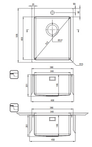 Кухонная мойка Deante Olfato ZPO_010E