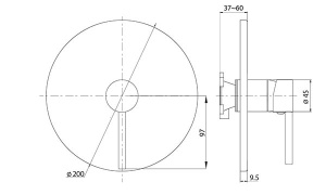 Смеситель скрытого монтажа Rubineta Kubo-1F-Ultra, хром