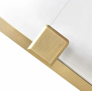 Душевая дверь Rea Montana Gold Brush раздвижная, 140х200, прозрачный