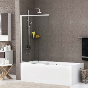 Душевая шторка на ванну Wasserkraft Main 41S02-100 WasserSchutz