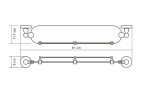 Полка Wasserkraft Diemel K-2244