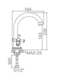 Смеситель для умывальника Ledeme H91C L1191C
