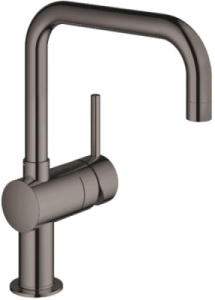 Смеситель для кухонной мойки Grohe Minta 32488A00 / 32488AL0, темный графит глянец