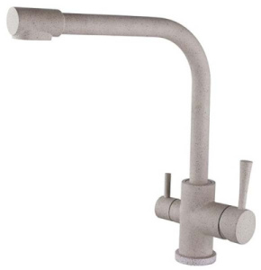 Смеситель для кухонной мойки Kaiser Merkur 26044-4 / 26044-7 / 26044-8 под фильтр, бежевый мрамор