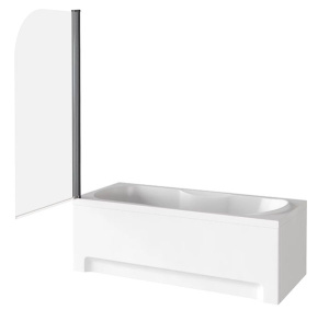 Душевая шторка на ванну Good Door Screen H-80-C-B, 80х140, прозрачный