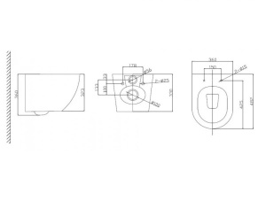 Подвесной унитаз BelBagno Uno с крышкой Soft Close
