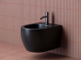 Подвесное биде CeramicaNova Play CN3002MB с донным клапаном