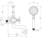 Смеситель для ванны Deante Temisto BQT 011D