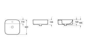 Умывальник Lavinia Boho Bathroom Sink Slim 33311007