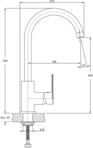 Смеситель для кухонной мойки Haiba HB71505