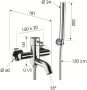 Смеситель для ванны Remer X Style X02XV