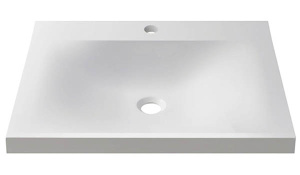 Умывальник Belux Порто 500 белый матовый Solid Surface