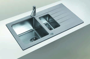 Кухонная мойка Tolero Twist TTS-890, 89х50, белый