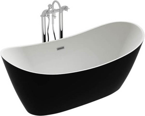 Акриловая ванна Calani Lotus White Black