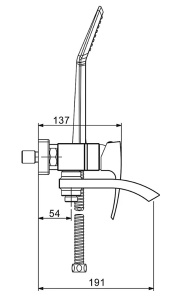 Смеситель для ванны Gappo G3207-3 / G3207-33