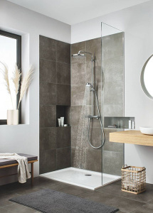 Душевая стойка Grohe Tempesta System 250 Cube 26689001 с термостатом