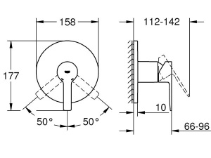 Смеситель встраиваемый Grohe Lineare 24063001 / 24063DC1 (1 функция)
