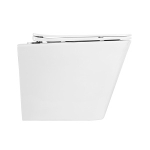 Подвесной унитаз BelBagno Due BB3103CHR безободковый, белый