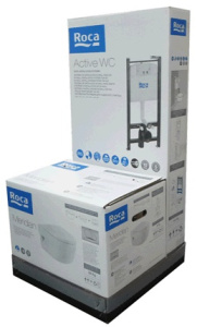 Комплект инсталляции Active с подвесным унитазом Roca Meridian Compact 893104110