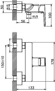 Смеситель для биде Haiba HB55176