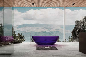 Ванна из полиэфирной смолы Abber Kristall AT9702Amethyst, 180х85