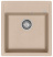 Кухонная мойка AquaSanita Rock SQR 100, 46х51, beige