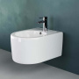 Подвесное биде CeramicaNova Moments CN3004 с донным клапаном