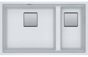 Кухонная мойка Franke Kubus 2 KNG 120, 76х46, белый