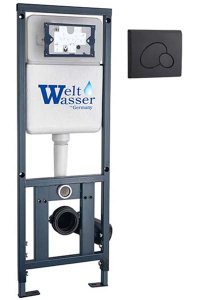 Кнопка для инсталляции WeltWasser Marberg 410 RD MT-BL
