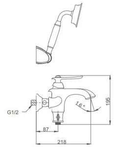 Смеситель для ванны Gappo G3269