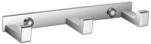 Планка с крючками Omnires Uni UN10120/KCR / UN10130/KCR / UN10140/KCR, 13 см 2 крючка, хром