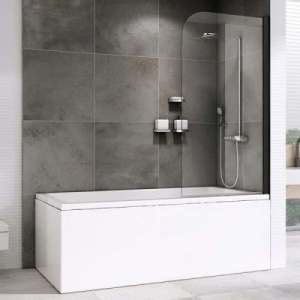 Душевая шторка на ванну Abber Ewiges Wasser AG52080B / AG52100B, 80х140, прозрачный