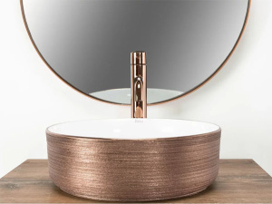 Умывальник Rea Sami Brush Rose Gold U3303