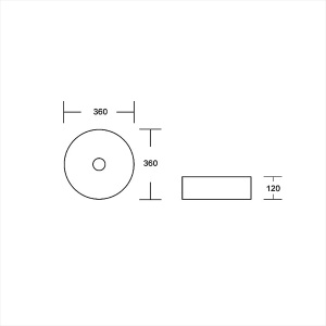 Умывальник Milleau Nuage MU7044A-MWM