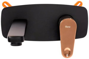 Смеситель встраиваемый Rea Mild black rose gold REA-B9142