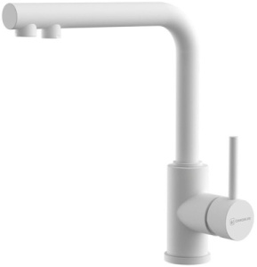 Смеситель для кухонной мойки Omoikiri Nakagawa 2 Plus-WH / PA / BE с подключением к фильтру воды, белый