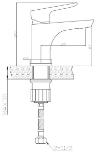 Смеситель для умывальника AV Engineering AVPCK1-A278-219