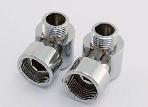 Комплект угловых американок 3/4"х1/2" Г/Ш хром