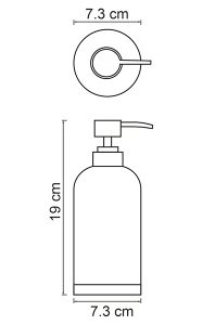 Дозатор для жидкого мыла Wasserkraft Mindel K-8899