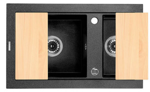 Кухонная мойка Deante Country ZQU-2513 / ZQU-7513, 68х43/графитовый