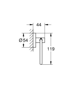 Держатель для туалетной бумаги Grohe Essentials 40689001