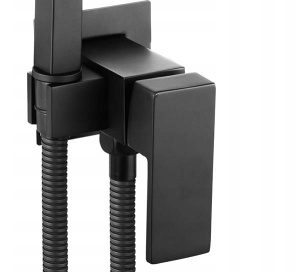 Смеситель для псевдобиде Rea Fenix Black REA-B5687 с гигиеническим душем