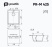 Кухонная мойка Practik PR-M 425, 43х49, черный оникс