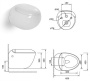 Подвесной унитаз SantiLine SL-5001