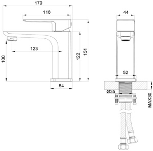 Набор смесителей Oliveeka OL-639003A+139003-CR