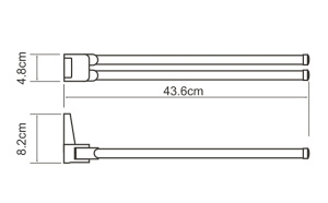 Держатель для полотенец Wasserkraft Lopau K-6031
