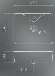 Умывальник Gid Bm9091