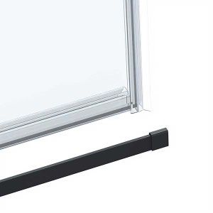 Душевая дверь Vincea Como Soft VDS-1CS прозрачная профиль черный, 110х195, прозрачный