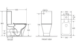 Напольный унитаз WeltWasser Rotbach 001 MT-BL