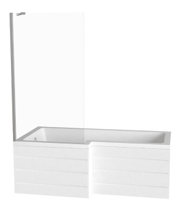 Душевая шторка на ванну Good Door Screen BS-C-CH, 80х140, прозрачный